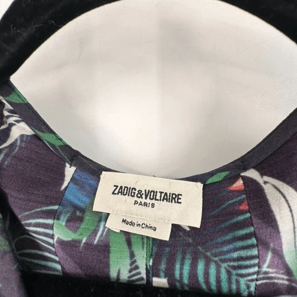 Zadig and Voltaire Women's Pleated Remus Jungle Midi Dress Multicolor Size XS - Image 3 of 4