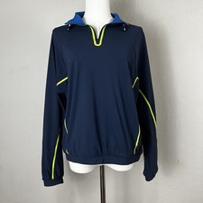 Sweaty Betty Zero Gravity Run Quarter Zip Blue Long Sleeve Jacket Size Medium