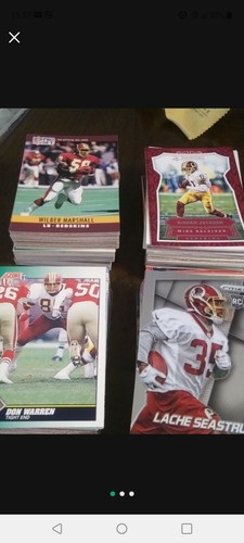 🏈WASHINGTON REDSKINS (COMMANDERS) stack of trading cards.🏈 - Picture 2 of 4