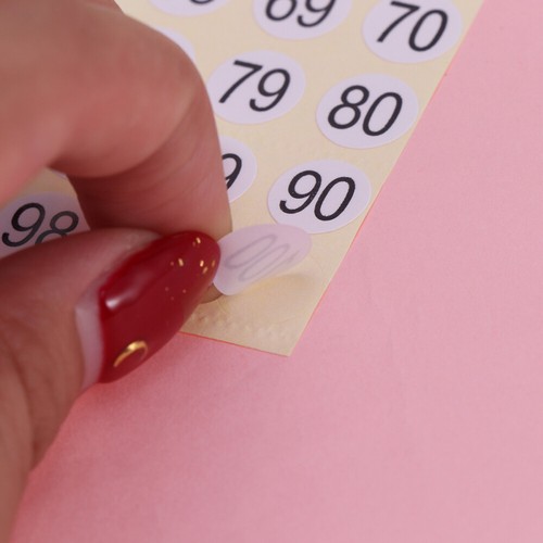 15 Sheets White Number Stickers Number Tags Stickers Coded Numbered Label - Picture 7 of 11