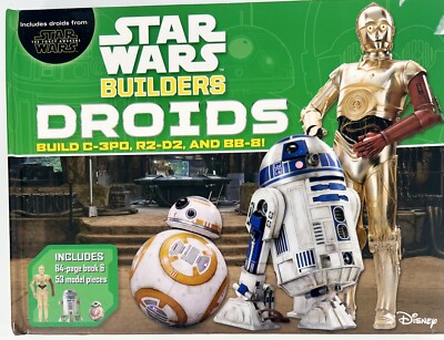 Star Wars Builders Droids Build C3PO, R2-D2 amd BB-8 Activity Book