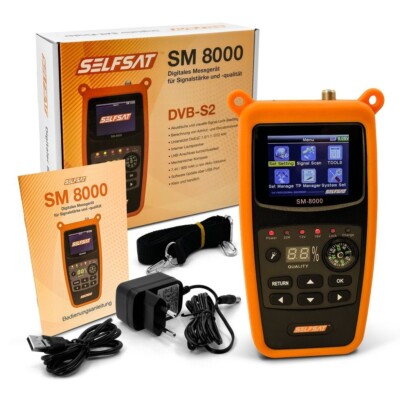 Selfsat SM 8000 Camping Satfinder HD DVB-S + DVB-S2 8PSK
