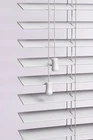 50mm Faux wood Blinds Tape OR String Faux wooden Window Blind in White & Grey