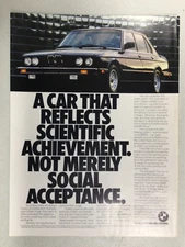 Misc 3067 Advertisement 1986 BMW 528e Sedan