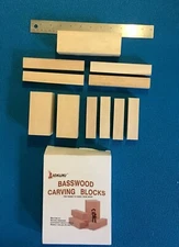 11 Pack,   Basswood Carving Blocks Soft Solid Wooden Whittling Kit for Whittler 