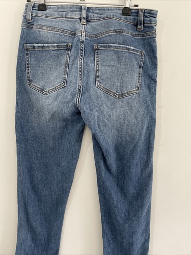 Witchery Ladies Straight Denim Jeans Size 8 Zipper Ankles - Picture 8 of 8