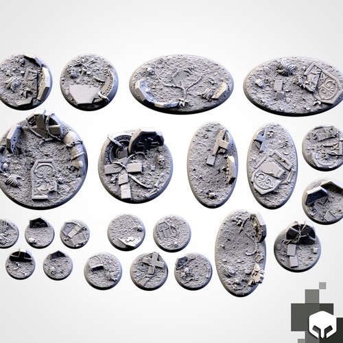 Warhammer Base Resin printed all size Wargame - Foto 20 di 31