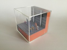 Final Fantasy Nintendo NES Garland Encounter Shadow Box Diorama Cube