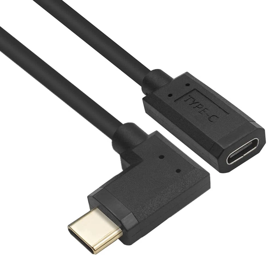 90 Degree USB C Extension Cable,Right Angle Type c 3.1 male to female. - Image 3 of 4