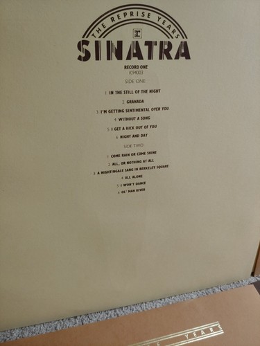 Frank Sinatra "Sinatra The Reprise Years" AMAZING Con. 4xLP BOX A2/B2/C2/D2/E2.. - Picture 8 of 12