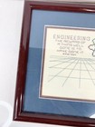 Vintage ENGINEER ENGINEERING Needlepoint Handmade Art Framed 12x12 — photo 3