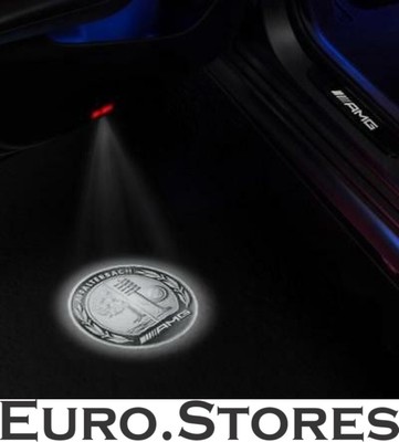Original Amg Led Projector Crest Door Lighting Mercedes Benz New Ebay