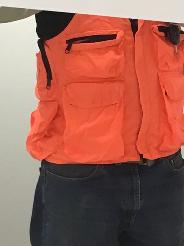 Blaze Orange Hunting Vest W/ Suspenders 