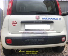 Terminale scarico universale auto per FIAT Panda 2012 > marmitta tuning cromato 