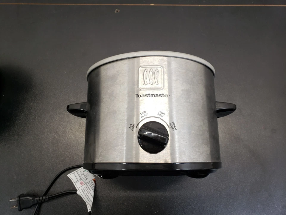 Olla de cocción lenta de acero inoxidable Toastmaster TM-201SCCN con cuenco de gres extraíble Foto 2 de 4