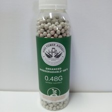 HPA HIGH POWER AIRSOFT .48G Biodegradable Airsoft BBs white - 1 BOTTLE
