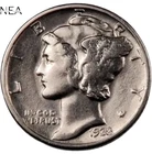 1938-S Mercury Dime ~ Borderline Uncirculated AU++ ~ 90% Silver