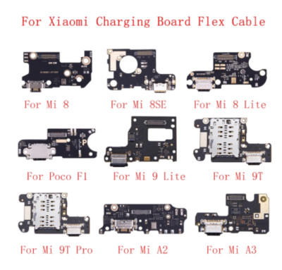 For Xiaomi Mi 8 Lite Mi 9 Mi 9T Pro USB Dock Charging Port Mic Flex Board Cable