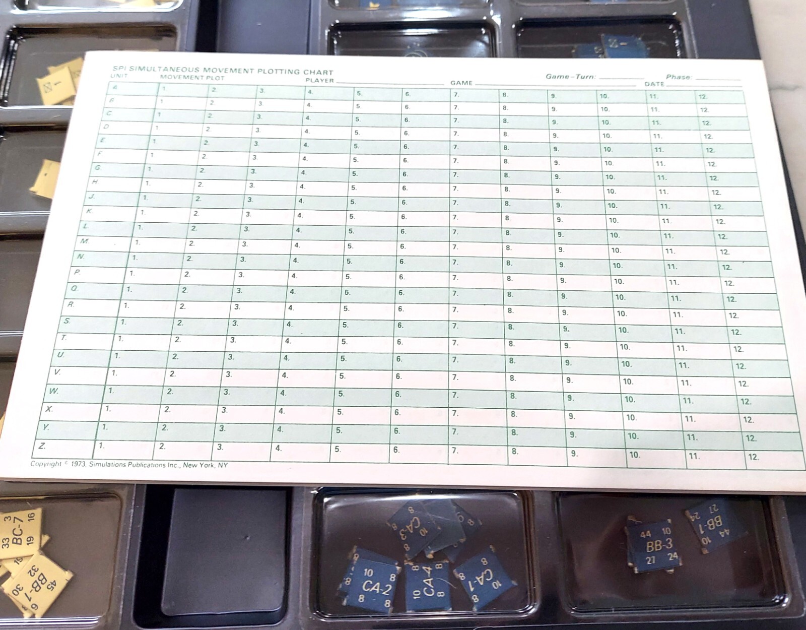 RARE SPI 1973 SOLOMONS CAMPAIGN Air Land & Sea Warfare Pacific '42 COMPLETE tray