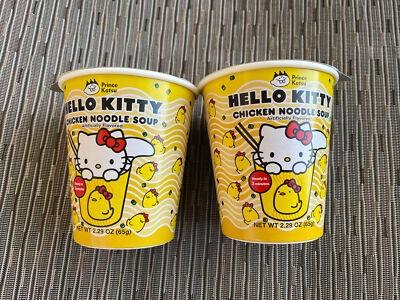 Hello Kitty Chicken Noodle Soup By Prince Katsu Exp Date 12/22/22 Lot Of 2!!!!!
