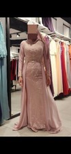 Abendkleid Ballkleid Mit Kopftuch Abiye Tesettür Abiye Elbise Abaya Bodenlang