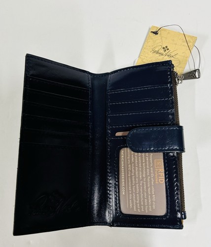 PATRICIA NASH SET~ DEEP BLUE COLLECTION CROSSBODY BAG, WALLET & SCARF - Picture 5 of 6