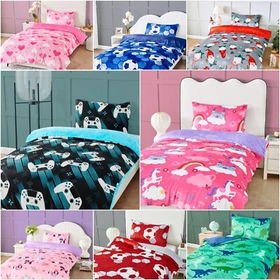 GAVENO CAVAILIA New Kids Teddy Sherpa Fleece Duvet Covers Soft Warm Winter Quilt Bedding Sets GC