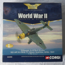 Corgi AA32502 1/72 Junkers Ju 87r Stuka Libya July 1941 VGC online 