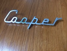 Classic Mini Cooper S Chrome Script Boot Badge Mk1 Downton Works J Fray BMC Mpi