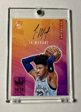 Ja Morant 2019-20 Panini Court Kings Fresh Paint Rookie On Card Auto /99 Red