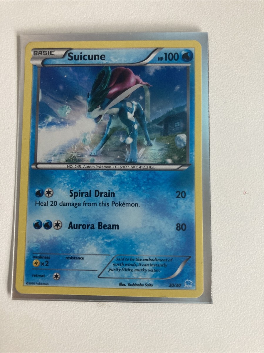 シンボラー 30/XY ホロカード Suicune 30/30 2016 XY Trainer Kit Card - Holo Promo Pokemon