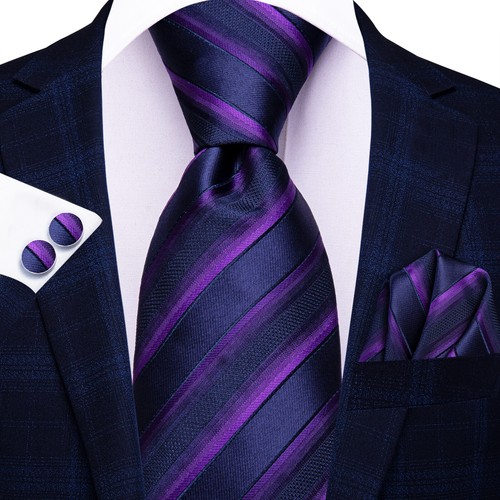 Herren Krawatte Klassisch Hochzeit Krawatte und Einstecktuch Manschettenknöpfe Set Paisley - Bild 157 von 253