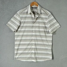 Arcteryx Shirt Mens Small Short Sleeve Brohm Button Up Casual Striped