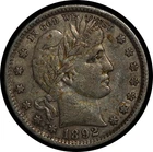 1892 Barber Quarter XF