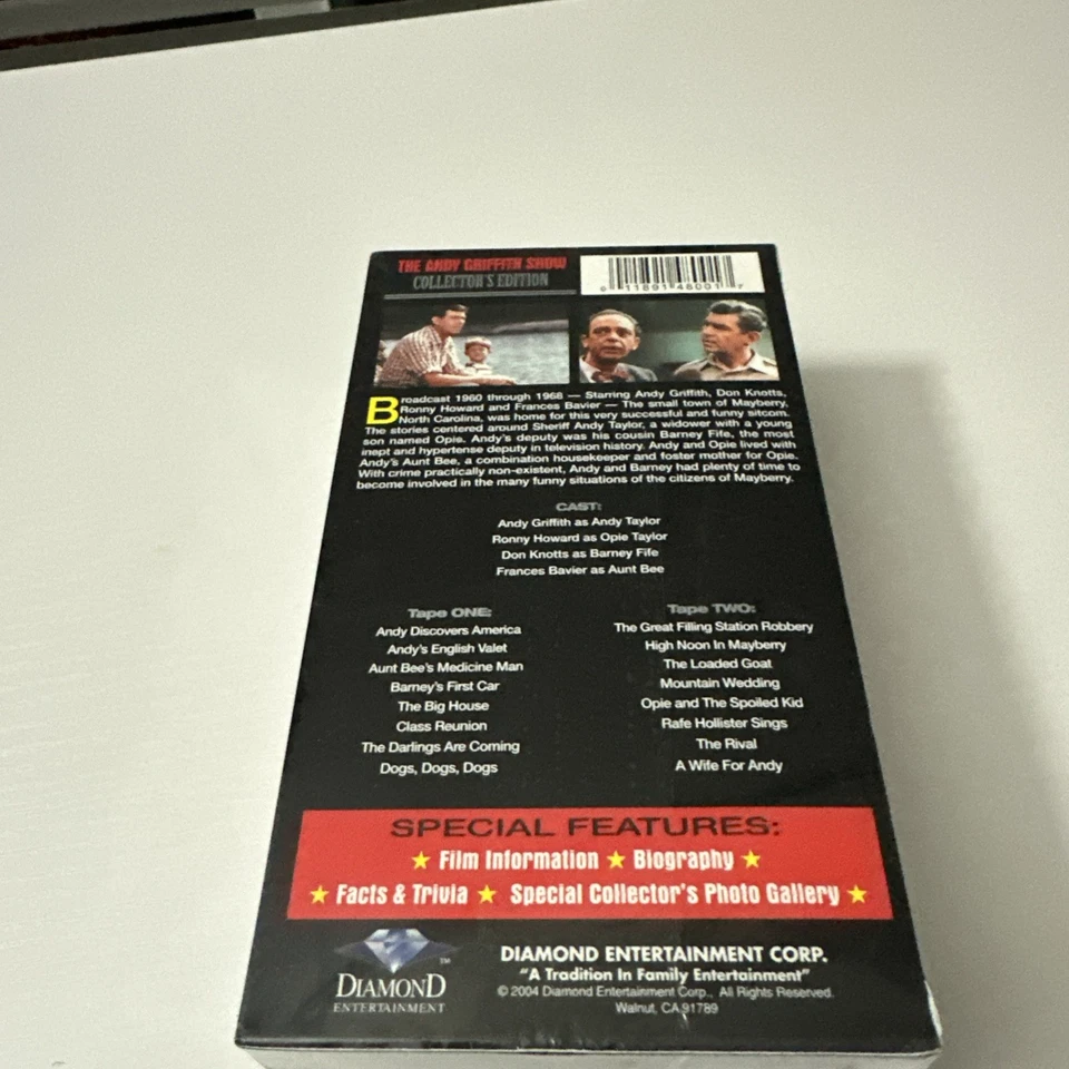 #N93- Andy Griffith Show Collectors Edition VHS 2 Pack Set 16 Episodes - Image 3 of 4