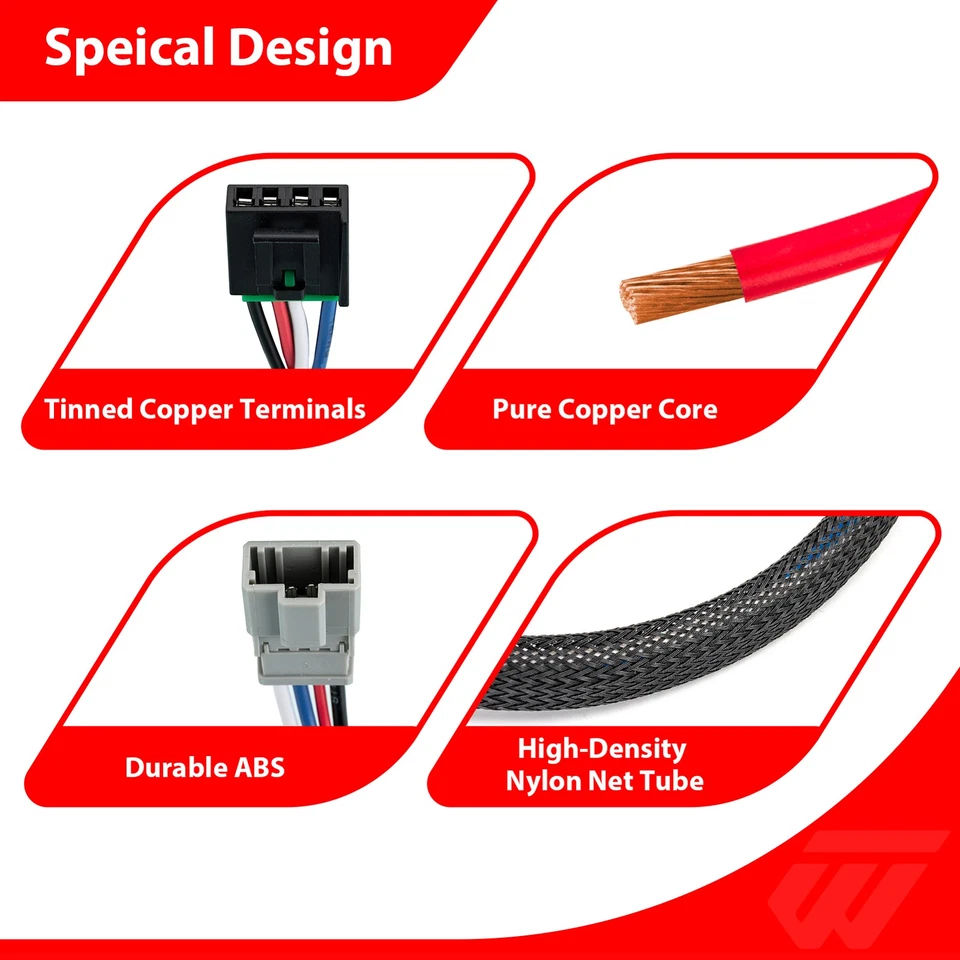 Cableado de control de freno de remolque equipamiento remolque Honda Ridgeline 2017-2025 Foto 3 de 4