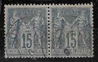Used France Stamp - Pair No. 101 - Price €5