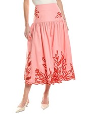 Cinq Sept Tilda Midi Skirt Women's Pink 10