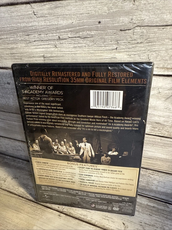 To Kill a Mockingbird (DVD) New Sealed Classic 50th Anniversary Edition - Image 3 of 4