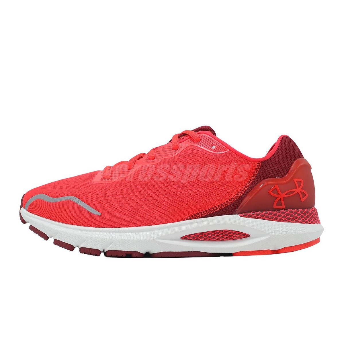 Under Armour HOVR Sonic 6 UA Red White Men Road Running Shoes
