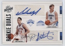 2010-11 Panini Season Update 84/99 Timofey Mozgov Andy Rautins #52 Auto pu3