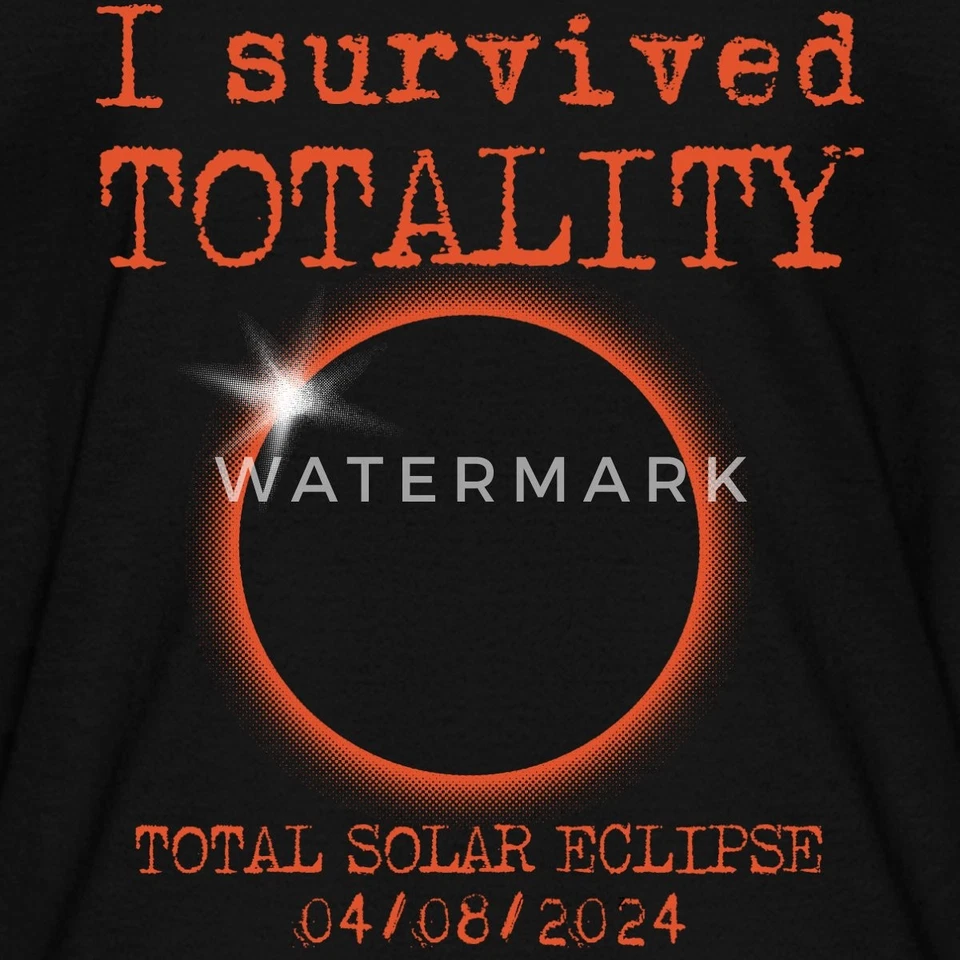 Camiseta para niño Total Solar Eclipse I Survived Totality 2024 Foto 2 de 4