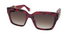 NEW ROBERTO CAVALLI SRC040 SUNGLASSES RED FULL-RIM ITALY WOMENS 07MT 54-20-140