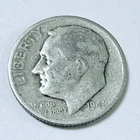1948 D Roosevelt Dime 90% Silver Circulated Coin Free Shipping #8769