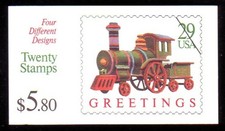 #BK203 CHRISTMAS TOYS BOOKLET.  PLATE #A111111.  F-VF NH. BCV $29.50