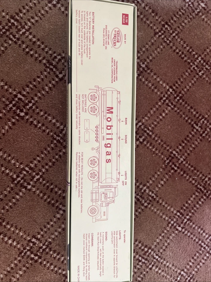 Taylor Made Mobilgas Tanker Truck 4th Collection Series Mobil Toy 1:34 Scale - Image 4 of 4