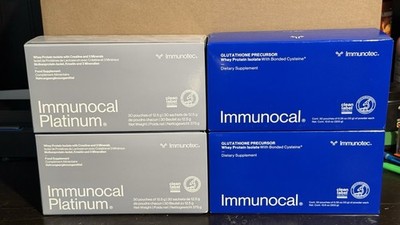 immunocal platinum 2 & 2 Immuncal Blue 4 Boxes