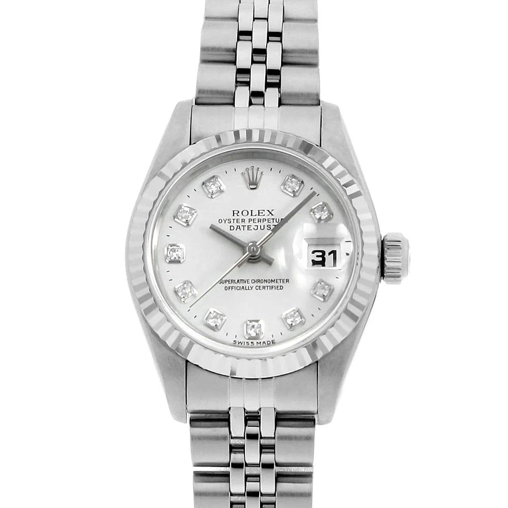 Rolex — ROLEX Datejust 10P Diamond 69174G Silver U Number second hand Women