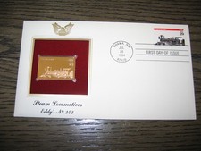 1994 Steam Locomotives Eddy's No 242 Gold Golden Cover FDC Replica Stamp