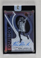 2020-21 Panini Flux Equinox Rookie Silver Prizm 20/25 Kira Lewis Jr Auto 1d3a